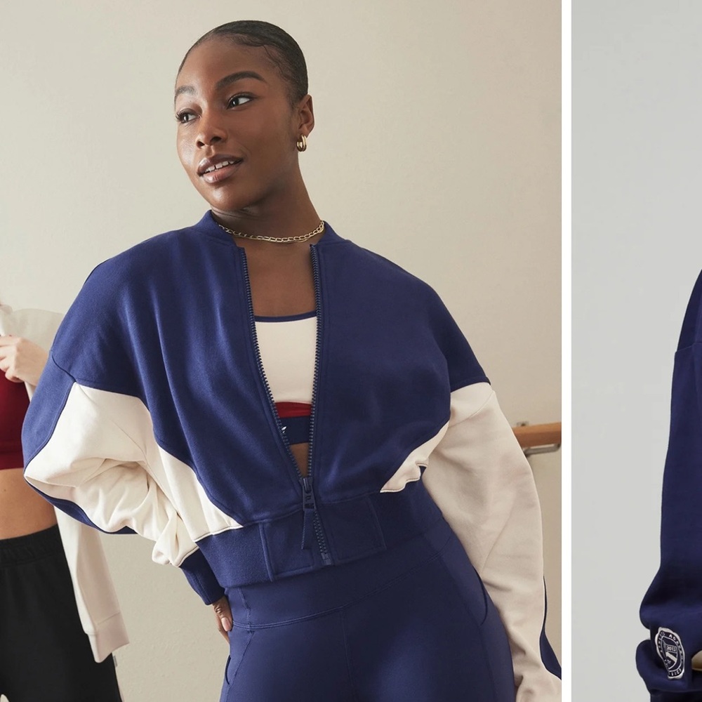 Fabletics Year Round Terry Bomber